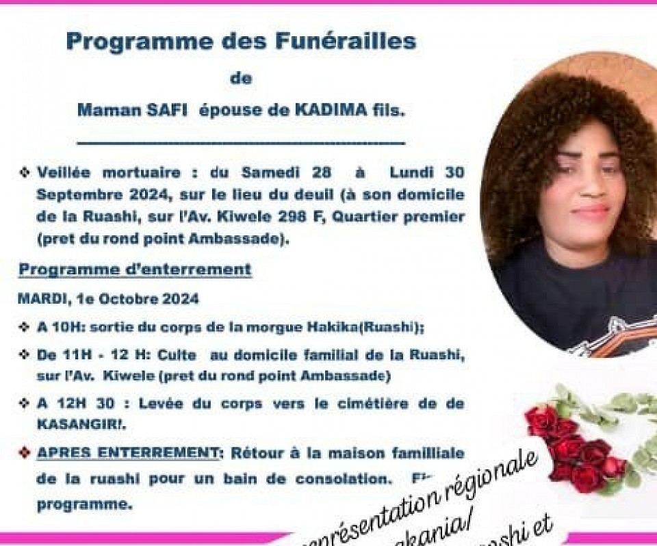 Suivons les programmes de son enterrement